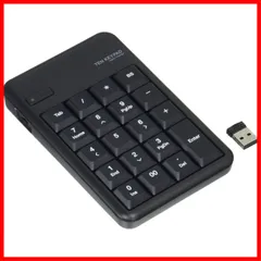 【セール中】エレコム USB-A テンキー ワイヤレス(レシーバー付属) メンブレン 1000万回高耐久 ブラック TK-TDM017BK