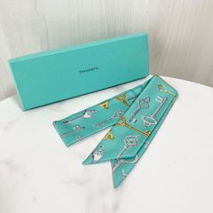 Tiffany & Co. ティファニー 花柄シルクスカーフ TIFFANY ティファニー スカーフ 大判スカーフ シルク 星 花柄