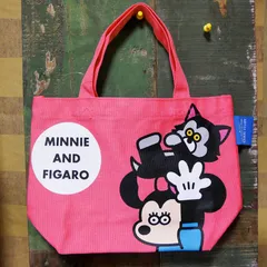 ミニーマウス カラーマチ付きバッグ ピンク Disney ディズニー 松本セイジ トートバッグ 手提げバッグ ランチバッグ