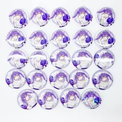 【★加古川物流】中古品 ホロライブ Wedding Dress Style 一番くじ 常闇トワ 缶バッジ 24個 まとめ ホログラムver.あり 【721】