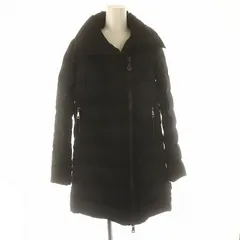 モンクレール MONCLER GERBOISE GIUBBOTTO ジェルボワーズ ダウンコート アウター ミドルロング スタンドカラー ジップアップ 国内正規 00 黒 ブラック /ES ■OS
