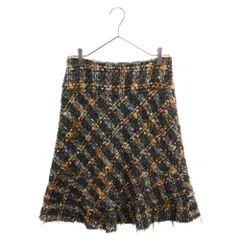 JUNYA WATANABE COMME des GARCONS (ジュンヤワタナベ コムデギャルソン) 05AW モヘア混 ジャガードフレアスカート レディース マルチカラー JP-S042のサムネイル