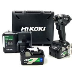 HiKOKI(ハイコーキ) 36Vインパクトドライバ ストロングブラック Bluetooth搭載蓄電池2個・充電器・ケース付き WH36DC(2XPBS)［在庫僅少品］