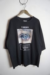 正規 美品 SHAREEF シャリーフ DOT EYE Tシャツ プリント 半袖 カットソー SH-2031D 日本製 黒 ブラック 2 本物 804P★2
