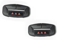 2個セット シートベルトバックルカバー シリコン材質 ブラック アクセサリー カ