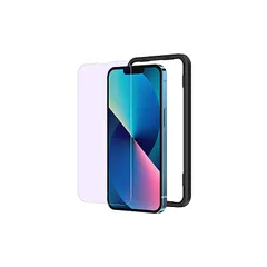 NIMASO ブルーライトカット フィルム iPhone 14 /iPhone 13 Pro/iPhone 13 用 ガラスフィルム アイフォン 14 / 13 / 13プロ 対応 保護フィルム ガイド枠付き NSP21H307 0