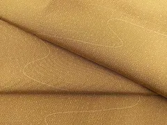 平和屋着物＃道行コート　ロング丈　江戸小紋　大小あられ　流線文　鈴乃屋扱い　反端付き　正絹　逸品　BAAU0062gt