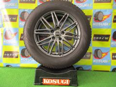 225/65R17　アイスアシンメトリコ　7J-17　5H114.3　+38　RAV4　ハリアーなど　中古スタッドレスセット　4本【Y5・大和店】