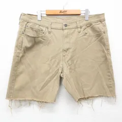 W36/古着 リーバイス Levis 514 ショート パンツ ショーツ メンズ ベージュ カーキ デニム 25jun23 中古 ボトムス 短パン ショーパン ハー
