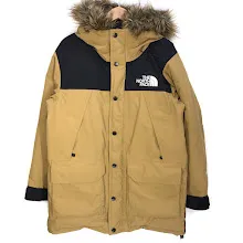 【倉吉店】 中古 THE NORTH FACE | ザ・ノースフェイス マウンテンパーカー MOUNTAIN DOWN COAT マウンテンダウンコート ダウンジャケット ND91935 ベージュ サイズ：S 【92】