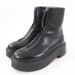 【値下げ】THEROW レザーブーツ ブラック 24cm 2025年最新】THE ROW レディース ブーツの人気アイテム - メルカリ