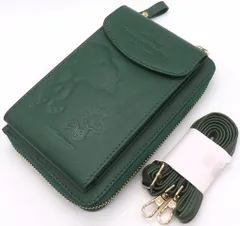 【中古】モバイル雑貨 スヌーピー(グリーン) 財布機能付きスマホショルダー 「PEANUTS(SNOOPY)」