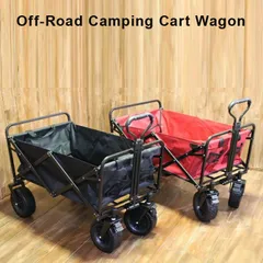 キャリーワゴン Off-Road Camping Cart Wagon オフロードキャンピングカートワゴン ペットカートワゴン手押し車 アウトドア/ビーチチェア /キャンプ海水浴