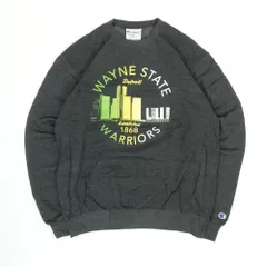 【最終値下げ SALE】Champion 【AUTHENTIC ATHLETICWEAR】 チャンピオン フロントプリントトレーナー グレー M　B202507