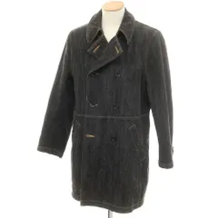【中古】コムデギャルソンオム COMME des GARCONS HOMME コットンウール デニム ダブルブレストコート ブラック【サイズS】【メンズ】のサムネイル