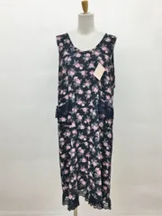 【未使用】ドールハウスエプロン　薔薇柄 レースエプロン アップリケバラモチーフ | エレガントシリーズ
