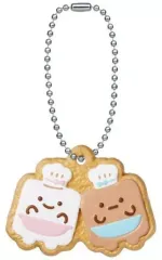 【中古】食玩 キーホルダー 16.さとう店長＆さとう副店長 「すみっコぐらし COOKIE CHARMCOT」