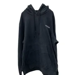 adidas ロゴ スウェット パーカー XL ブラック アディダス ワンポイント プルオーバー 古着卸 アメリカ仕入 a709-6359