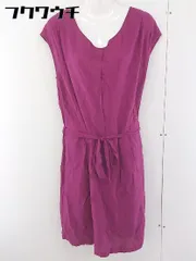 ◇ ◎ BEAUTY & YOUTH UNITED ARROWS 半袖 膝丈 ワンピース ピンク パープル系 レディース  【中古】 【1110210000505】