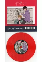 【中古】コースター 鹿島柊＆佐藤真冬 レコード風コースター 原作版 「ギヴン展 -given exhibition-」