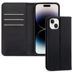 iPhone 15 手帳型 カバー アイフォン15 ケース 手帳型 アイフォン15 スマホケース 内蔵マグネット カードポケット スタンド機能 RFIDスキミング防止 携帯カバー iPhone 15用ケース 6.1inch対応 S2L ブラック 0