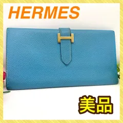 人気商品！！ 最終値下げ⭐︎ HERMES ベアンミニ ブルーゼリージュ G