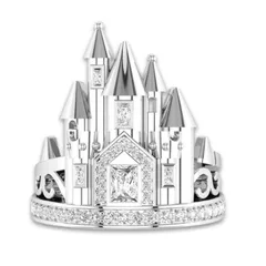 キャッスル リング シルバー レディース ユニーク 個性的 お城 カジュアル 新品