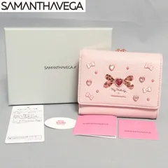 未使用★SAMANTHA VEGA×Sanrio my melody コラボ ビジュー 折財布 ピンク サマンサベガ サンリオ マイメロディ★