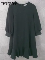 ◇ MILKFED. ミルクフェド バックジップ 長袖 膝丈 ワンピース サイズM ブラック グレー レディース 【中古】 【1002801298005】のサムネイル