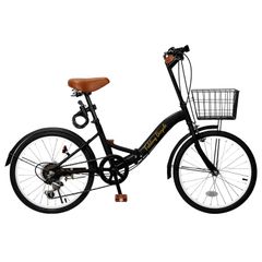 Mixiu 折りたたみ自転車 シマノ7段変速 折り畳み24インチ ブラック