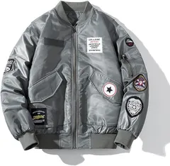 ブルゾン ジャケット 中綿 フライトジャケット アウター 刺繍 MA-1 メンズ ジャンパー エムエーワン ストリート ファッション おしゃれ 春秋冬 防寒 大きいサイズ