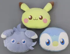 【中古】バッグ 全3種セット 大きい顔型ぬいぐるみポーチvol.1 「ポケットモンスター ポケピース」