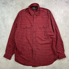 90年代 Polo by Ralph Lauren ポロバイラルフローレン WHITFIELD コットン×ウール チェックシャツ メンズ2XL相当 