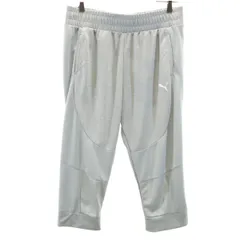 PUMA プーマ トレーニング クロップドパンツ XL グレー系 レディース 古着