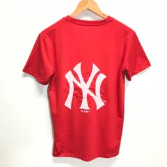 (^w^)b adidas アディダス MLB ニューヨークヤンキース NY Tシャツ レッド メンズ M メジャー
