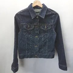◇ UNIQLO ユニクロ 長袖 デニムジャケット サイズS ダークブルー レディース E  【1407020052740】