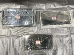 三菱/FUSO/純正部品/新品/MITSUBISHI/メッキ/ナンバーフレーム/ナンバー枠/トラック/大型/スーパーグレート/フロント/リヤ/領収書/法人様歓迎/福岡県/のサムネイル
