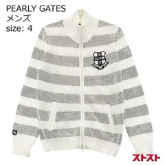 PEARLY GATES パーリーゲイツ ニットジップジャケット ワッペン 4 ［240001872790］