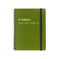 【在庫セール】ロルバーン ポケット付メモA5（オリーブ） [デルフォニックス]