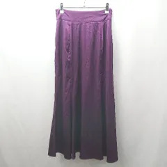 ◇ ⊂ 美品 Re:EDIT リエディ 無地 ロング丈 タイト スカート サイズSC パープル系 レディース E  【1507030003227】のサムネイル