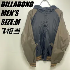 【US古着】BILLABONG　ビラボン　ナイロンジャケット　フードジャケット　メンズ　サイズM　L相当　ブラック×カーキ