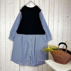 新品 ドッキングワンピース コットン ブラック M〜L