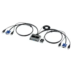 【新品・7営業日以内発送】サンワサプライ SW-KVM2UUSN2 パソコン切替器 エミュレーション非搭載・手元スイッチ付き SWKVM2UUSN2【沖縄離島販売不可】