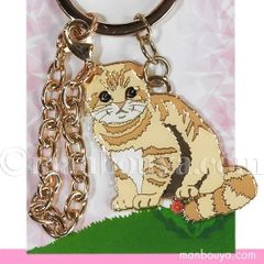 猫 グッズ キーホルダー 鍵 かなる アニマル フレンズ キーリング スコティッシュフォールド バッグチャーム