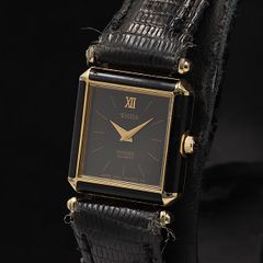 CITIZEN 腕時計 シチズン タンク スクエア ブラック文字盤 ゴールド