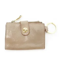 イルビゾンテ IL BISONTE キーケース 4連 コインケース ロゴ レザー 本革 グレー ブラウン /AH3