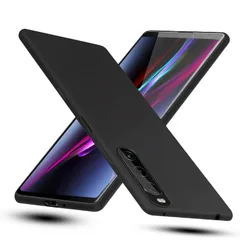【特価セール】Xperia 10 III ケース 耐衝撃 滑り止め 指紋防止 ブラック極薄 対応 い Xperia 10 III lite ケース TPU素材 超軽量 ブラック マット仕上げ SO-52B SOG04 保護カバー
