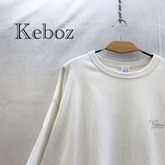 Keboz ケボズ Tシャツ Ｌ ホワイト ロゴＴ プリントＴバックプリント メンズ