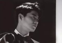 [중고]생 사진(남성) BOYS AND MEN/츠지모토 타츠키/가로형·바스트 업·의상 흰색·흑·오른쪽 방향·흑백/[보이멘☆사랑 팬미팅]오프샷 브로마이드 세트 B세트