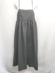 ◇ Θ FREAK'S STORE フリークスストア 花柄 ロング丈 キャミ ワンピース サイズF ブラック系 レディース E  【1508060006745】